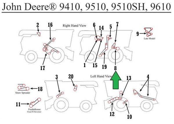 H115881 Cylinder Drive Belt JD
